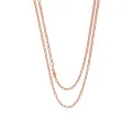 Oval 2.4mm Belcher Necklace Chain in 9ct Rose Gold
