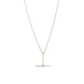 Dakota T Bar Fob Belcher Necklace in Sterling Silver
