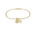 Coco Shoreline Seashell Charm Bracelet in 9ct Gold