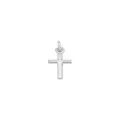 Small Plain Cross Charm in Sterling Slver