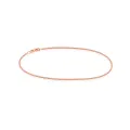Simple Curb Bracelet Chain in 9ct Rose Gold