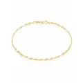 Rope Singapore Twist Anklet Chain in 9ct Gold