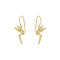 Tinkerbell Fairy Charm Earrings in 9ct Gold