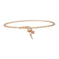 Magical Tinkerbell Fairy Charm Bracelet in 9ct Rose Gold
