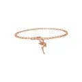 Magical Tinkerbell Fairy Charm Bracelet in 9ct Rose Gold