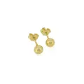Elise Simple Ball Stud Earrings 5mm in Gold