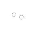 Tiny 4mm Circle Stud Earrings in Sterling Silver
