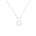Sterling Silver Modern Zodiac Charm Necklace in Taurus