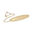 Lightweight Oval Identity Name Baby Brooch in 9ct Gold