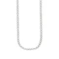 Spherical 4mm Ball Bead Necklace in Sterling Silver