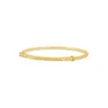 Baby - Adult Filigree 3mm Expanding Bangle in 9ct Gold