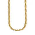 Spherical 5mm Ball Bead Necklace in 14k Rolled Gold