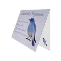 Greeting Gift Card Folded Bluebird of Happiness