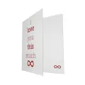 Greeting Gift Card Folded Infinity I Love You This Much