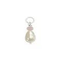 Coco Drop Pearl and Rose Quartz Charm in Sterling Silver