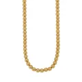 Spherical 6mm Ball Bead Necklace in 14k Rolled Gold