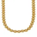 Spherical 10mm Ball Bead Necklace in 14k Rolled Gold