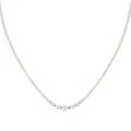 Spherical Small Graduated Ball Necklace in Sterling Silver