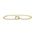 Dakota Belcher Bracelet With Large Bolt Ring in Gold
