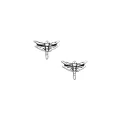 Small Dragonfly Stud Earrings in Sterling Silver