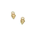 Nalu Teenie Tiny Conch Shell Charms for Sleeper Earrings in 9ct Gold