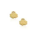 Small 4 Leaf Clover Charms for Sleeper Earrings in 9ct Gold