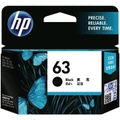 HP 63 Ink Cartridge Black, Yield 190 Page for HP DeskJet 2130, 2131, 3630, 3632, Envy 4520,4522, OfficeJet 3830, 4650, 5220 Printer
