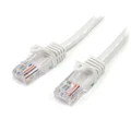 StarTech 45PAT50CMWH 0.5m White Cat5e Ethernet Patch Cable with Snagless RJ45 Connectors