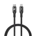 Momax Elite-link 1.2m USB-C to Lightning Cable - Space Grey, Apple MFi & USB-IF Certified, Tough and Enduring, Up to 2.5 Times Charging Faster on iPhone 14/13/12/11/SE (2020)/XS/8 Series With The Use Of 20W PD Power Adapter