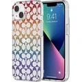 COACH iPhone 13 Pro (6.1) Protective Hardshell Case - Rainbow Glitter Slim Shape & Lightweight - Co-molded Construction - Scratch Resistant