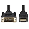 Dynamix C-HDMIDVI-3 3m HDMI Male to DVI-D Male (18+1) Cable. Single Link Max Res: 1080p 60Hz, Bi-direction