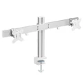 Brateck LDT38-C02 17-32 Dual Monitor Heavy Duty Desk Mount Arm Max Load 8kgs per Monitor. Rotate, Tiltand Swivel. Desk Clamp and Grommet Included. VESA 100x100,75x75 Colour Gray