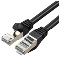 Cruxtec 0.5m Cat7 Ethernet Cable - Black Color -- 10Gb / SFTP Triple Shielding / Oxygen Free Copper Conductor / Gold-plated RJ45 Connectors with Nickel-plated Copper Shell / Fluke Test Passed