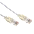 Dynamix PLSW-C6-3 3m Cat6A 10G White Ultra-Slim Component Level UTP Patch Lead (30AWG) with RJ45 Unshielded 50
