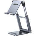 UGREEN LP263 Universal Aluminum Tablet/Phone Stand Holder (Silver) - Height Adjustable 120-162mm - Portable, Foldable Design - Support up to 7.9 Phone / Tablet / Nintedo Switch / Kindle