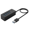 Orico 4 Port High Speed USB 3.0 HUB for Windows, Linux, Mac (W5P-U3) BLACK