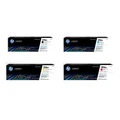 HP 206A Black, Cyan,Yellow, Magenta Toner Commerical Pack Yield 1350 pages for HP Colour LaserJet Pro MFP M282nw, MFP M283fdn,MFP M283fdw Printer
