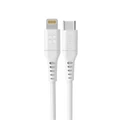 Promate POWERLINK-120.WH 1.2m 20W PD USB-C to Lightning Charge & SyncCable.ForAppleiPhone,iPad, & iPad Mini. Soft Touch Silicone. Anti Snap Tangle Free Design. White Not MFI Certified