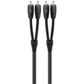 AUDIOQUEST Sydney 1M 2 to 2 RCA male. Solid perf surface Copper plus. Silver Plated/cold welded termination. Polyethylene Air Tubes dielectric. Carbon Based noise dis sipation. Jacket- grey - black