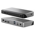 Alogic MX2 USB-C Dual 4K Docking Station, with 65W Power Delivery, DP1.4/DP++ x2, USB-C 3.1 Gen2 x1, USB-A 3.1 x3, 3.5mm Audio port x1, RJ45 x1, support Apple Intel & M1 (Single 4K) / ChromeOS / Windows, 2yr warranty
