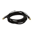 Dynamix CA-SUBG-6 6M Coaxial Subwoofer Cable RCA Male to Male with Grounding Spade Connectors