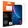 Spigen iPhone 11 / XR (6.1) Premium Tempered Glass Screen Protector Super HD Clarity - 9H Screen Hardness - Delicate Touch - Perfect Grip - Case Friendly with Spigen Phone Case