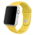 41mm/40mm/38mm Light Yellow Silicone Sport Band for Apple Watch, includes S/M and M/L bands. Compatible with Apple Watch Series 8/7/6/SE/5/4/3/2/1