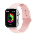 41mm/40mm/38mm Pink Sand Silicone Sport Band for Apple Watch, includes S/M and M/L bands - Compatible with Apple Watch Series 8/7/6/SE/5/4/3/2/1