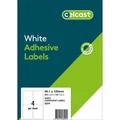 AVERY Celcast Labels A4 99.1x139mm 4up 100 Sheets