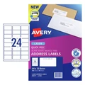 AVERY Quick Peel Address Labels L7159 White 64x33.8 24up 40 Sheet