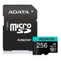 ADATA Premier PRO 256GB MicroSDXC with SD Adapter , Read up to 100MB/s, Write up to 80MB/s, UHS-I , U3, V30