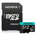 ADATA Premier PRO 512GB MicroSDXC with SD Adapter , Read up to 100MB/s, Write up to 80MB/s, UHS-I , U3, V30
