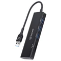 Bonelk Long-Life USB-A to 3 Port Hub + SD/TF Reader -Black