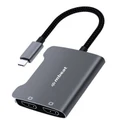 mbeat MB-XAD-CDHD Tough Link USB-C to Dual 4K HDMI Adapter - Space Grey